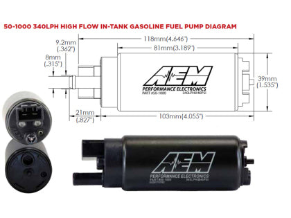 AEM 340LPH In Tank Fuel Pump Kit