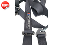 CIRCUIT HERO 4 POINT HARNESS 2" BELTS (BLACK)