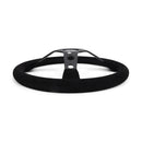 CIRCUIT HERO 3 SPOKE STEERING WHEEL WITH HOLES 345MM/70MM DISH 6 BOLT