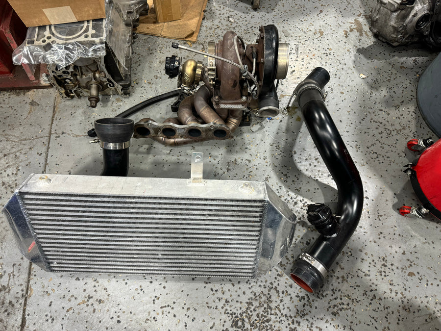 Top mount turbo kit for k swap