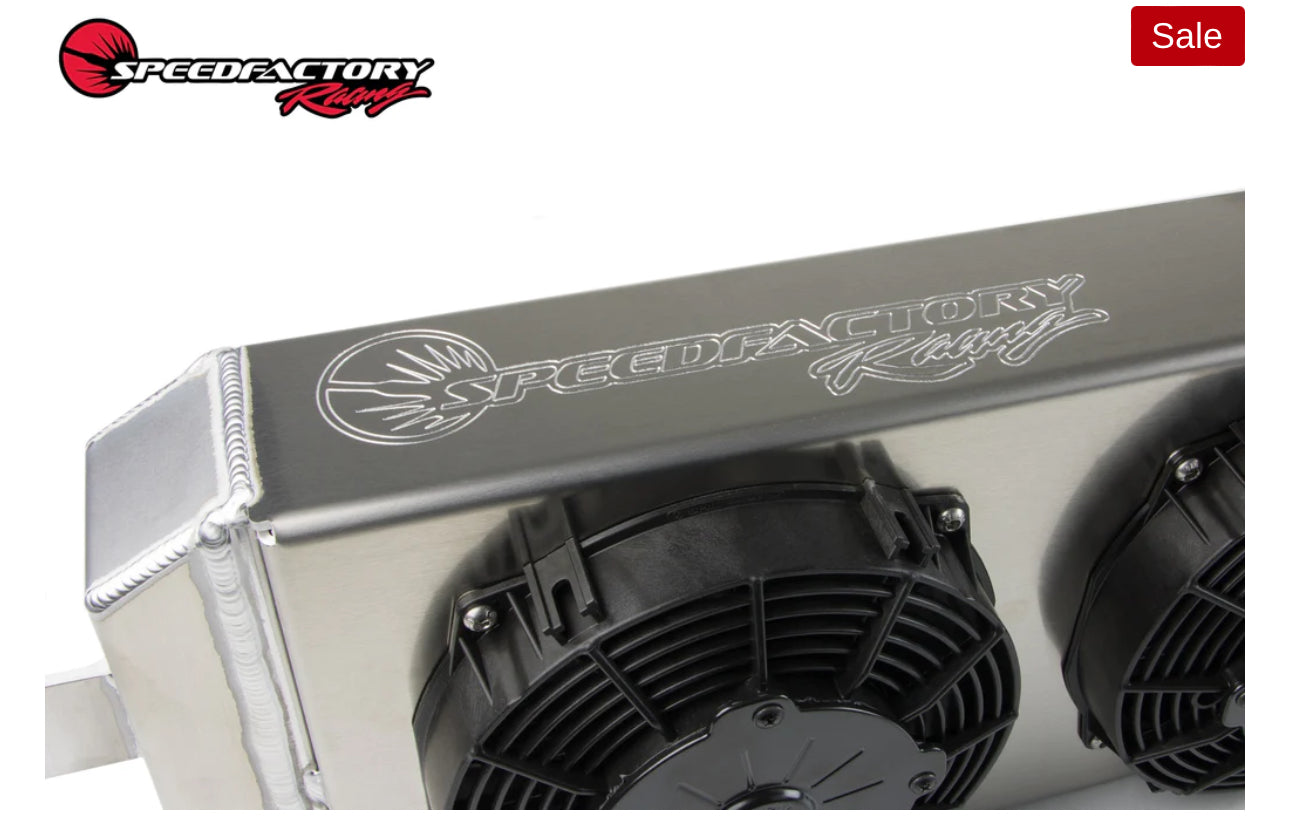 SpeedFactory Racing Aluminum Tucked Radiator