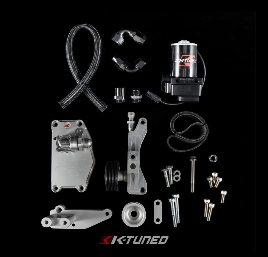 K Tuned Complete K-Series Alternator Water Plate Kit (W/ Electric Water Pump)