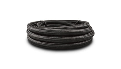 Vibrant -8 AN Black Nylon Braided Flex Hose