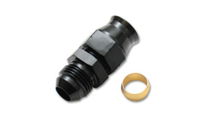 Vibrant -6AN Female to 5/16in Tube Adapter Fittings with Brass Olive Insert