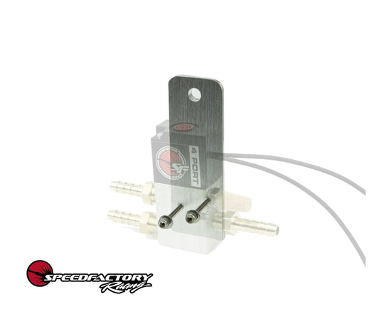 SpeedFactory Racing 4-Port Boost Control Solenoid Mounting Bracket with Hardware